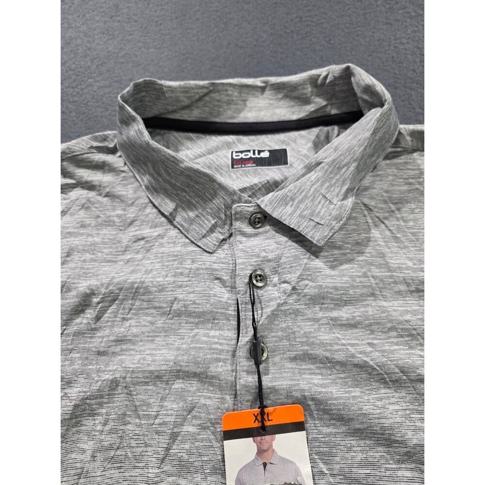 Bolle Polo t-Shirt collar Mens XXL Gray Short Sleeve A009488 - Picture 4 of 12